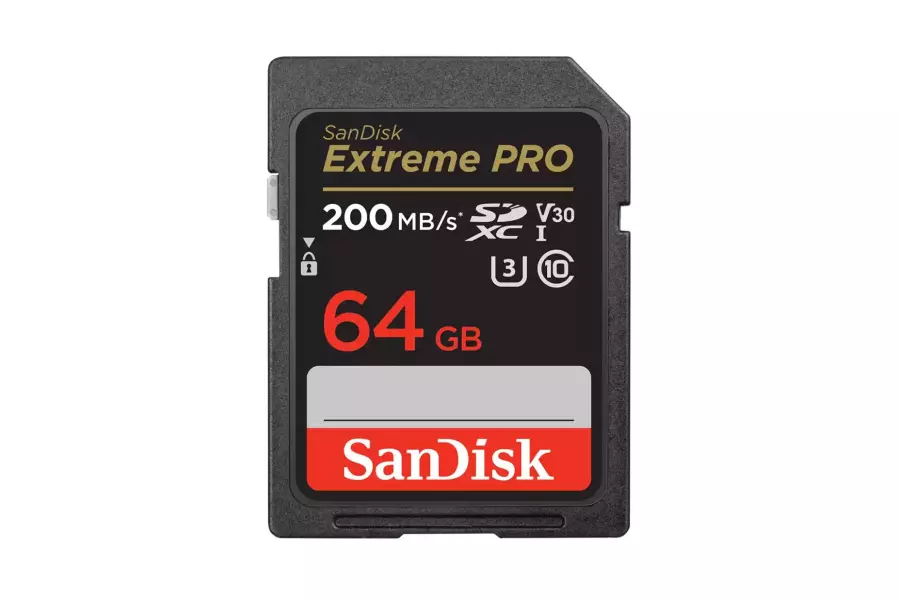 Karta pamięci SanDisk Extreme PRO SDXC 64GB 200/90 MB/s C10 V30 UHS-I U3